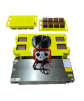 Heavy Duty Electric Machine Dolly Skate Kit With Wireless Remote For Hauling Massive Equipment And Rigorous Shop Loads Without Breaking A Sweat Custom Configurations Ready To Roll components including skates and remote.