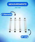 Heavy Duty PVC Scuba Tank Rack Organizer For Car And Home Holds Up To 3 Tanks 20 Inch Long By 2 Inch Diameter Product Measurements