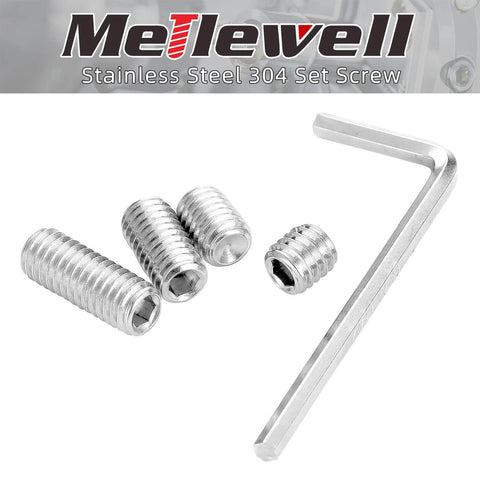 Cup Point Socket Set Screws 5/16-18 By 1/2 Inch Internal Hex Drive 304 Stainless Steel Grub Screws With Hex Wrenches 20 Piece Set