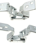 Heavy Duty Upper Door Hinge Set Left And Right Chrome Finish For Ford Transit Connect 2010 2013 from top angle showing durable build.