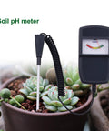 Soil PH Tester Meter With Probe For Garden Lawn Farm Plants High Precision Quick PH Readings No Battery Needed Auto Power