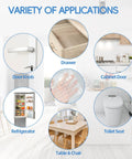 Round Silicone Cabinet Door Bumpers 192 Piece Pack Self Adhesive Furniture Pads Clear Anti Squeak Protectors For Drawers Doors And Cabinets ultra sticky installation on various surfaces.
