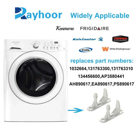 4 Pack Washer Door Striker Replacement For Most Top Load Washers Easy Install Durable Latch That Replaces AP3580441 1032664 131763300 131763310 134456600 AH890617 EA890617 PS890617 Fits A Wide Range Of Major Brands. white plastic washer door striker replacement for top-load washers