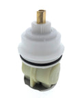 Delta Monitor RP46463 Replacement Cartridge For 17 Series Faucets aftermarket with spring adapter, shown upright, white plastic casing