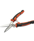 Open Eight And One Half Inch EZ Utility Snip for home improvement repairs, garden and shop use with serrated blade and comfortable grip.