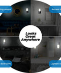 Two Pack Battery Operated Wall Sconces With Remote Easy No Wire Install Matte Black LED Wall Lights in various rooms