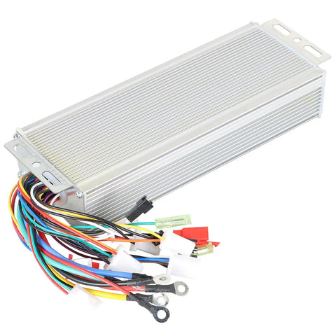 Brushless Motor Speed Controller For E-Bike And Scooter, 48V And 72V Systems, 1500W DC Replacement, with colorful wiring