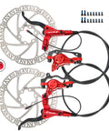 Ebike Hydraulic Brake Upgrade Kit With 160Mm Rotors 2/3 Pin Waterproof Power Off Sensor Connector Pre Bleed Levers And Calipers