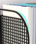 Close-up of Tabletop Iron Bookshelf and Metal Shelving Unit for Living Room Bedroom and Office Go to Desktop Organizer Space Saver.