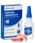 Denture Repair Glue Kit 1oz With Instant Bonding Adhesive For Cracks And Loose Teeth Safe Odor Free Bonding Quick On The Go Fix To Restore Your Smile And Keep Dentures Secure