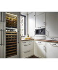 Modern kitchen showcasing Rock Solid Honey Bronze Mushroom Knob 1 1/4 Inch Pull for cabinets and dressers in a stylish setting.