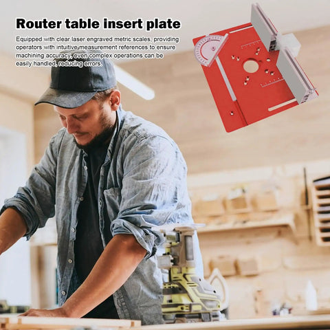 Precision Router Table Insert Slide Like Butter With Dead On Accurate Metric Measurements And Smooth Sliding Action for woodworking use.