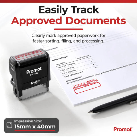 Dead Legit Self Inking Approved Rubber Stamp For Office And Business Paperwork Drops Slick Sharp Marks Every Time on forms.