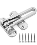 Sturdy Stainless Steel Door Lock Latch For Home And Hotel Security Built Tough With Chain SUS 304 Brushed Finish U Swing Front Door Lock