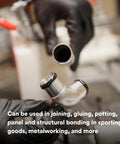 Black Two Part Epoxy Structural Adhesive DP420 Built Tough High Impact Fatigue Resistant Maintains Bond Strength 50 mL Duo Pack For Metals Ceramics Wood Glass Plastics And More used on metal pipe