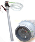 No Sweat 12V DC Centrifugal Fuel Transfer Pump Kit For 55 Gallon Drums delivers smooth 8 GPM with suction hose and a filter screen.
