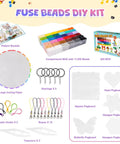 11000 Piece Fuse Beads Kit With 36 Colors For Totally Creative Crafting For Girls Aged 5 To 12 Includes 5 Pegboards Ironing