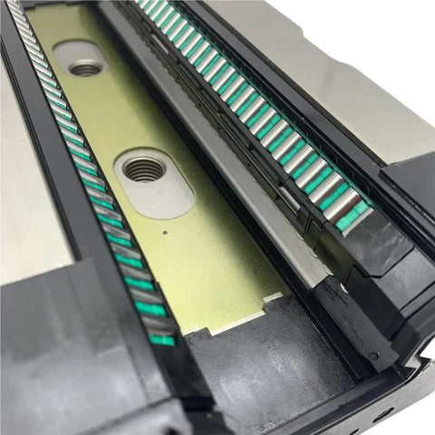 Close-up of Heavy Duty 25mm Linear Guide Block And Rail Kit for Smooth Motion Control with precise carriage and 25C series compatibility