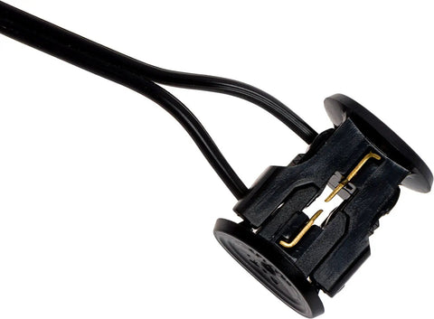 Close-up of wiring and base of Two-Tier Modern Low Voltage Path Lights Dope 35 Lumen Outdoor Landscape Lights Black Finish 12 Pack
