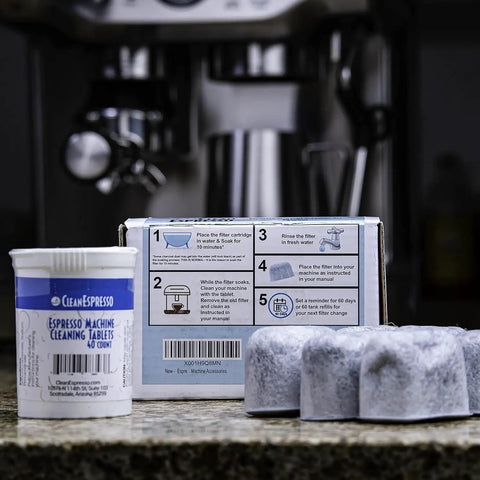 Espresso Machine Cleaning Kit For Breville With 40 Two Gram Cleaning Tablets And 6 Water Filters To Remove Oil Buildup Improve Taste