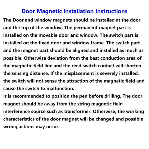 Installation instructions for Snag Your Home Base Security With This Wired Door Contact Sensor And Magnetic Reed Switch.