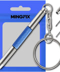 3 In 1 Eyeglasses Screwdriver Keychain Repair Kit With Small Phillips, Flathead And Nut Driver Bits