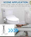 Top Tier Toilet Seat Hardware Kit Built Tough With Rust Resistant Screws And Durable Plastic Nuts Delivering A Rock Solid Secure Connection And Easy DIY Fix in bathroom setup.
