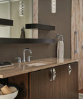 Bathroom with 24 Inch Grab Bar With Concealed Mounting In Venetian Bronze Stainless Steel No Slip Grip Bathroom Safety Rail ADA Compliant Heavy Duty Support Up To 450 Lbs Ideal For Shower And Toilet Upgrades visible near shower