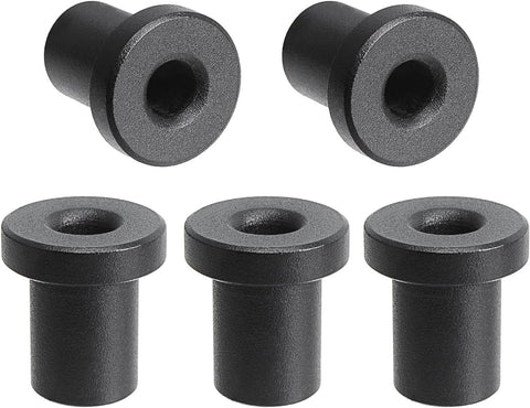 Five Pack Black Barn Door Rollers With 34mm Spacers For Flat Track Sliding Barn Doors Durable Wall Mount Hardware Set