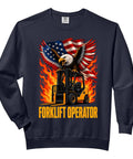 Unisex Forklift Operator Sweatshirt For Warehouse Crew And Logistics Team Dope Comfort Fit Cozy On The Job Gear design