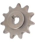 420 11-Tooth Motor Sprocket With Keyway - Steel Chain Wheel For MY1020 MY1016Z MY1018 Motors, front view