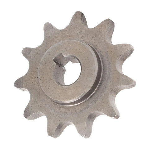 420 11-Tooth Motor Sprocket With Keyway - Steel Chain Wheel For MY1020 MY1016Z MY1018 Motors, front view