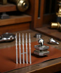 5Pcs Silver Stainless Steel Movement Watch Stem Crown Kit For NH35 NH36 NH38 NH39 Movements Replacement Parts