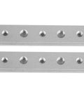 Heavy Duty T Slot Miter Track Jig Set for Woodworking, Aluminum Alloy Rail Miter Bar, 2 Piece Kit With M6 And M8 Holes, Fits 30 And 45 Type Sliding Tracks
