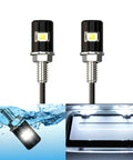 Hella Bright 12V Waterproof License Plate Light Kit For Motorcycle Bike Truck RV And ATV With Cool White LED Tag Lamp 5050 SMD Bulbs