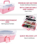 Three Layer Pink Fishing Tackle Box With Tackle Included An All In One Gear Kit Including Pliers Lip Gripper Digital Scale