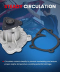 Engine Water Pump For 2011-2021 Kia Sportage 2.4L Gas Models with gasket, ensuring steady circulation and temperature control.