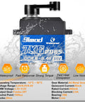 Image of 7Kg Beefed Up High Torque Digital Micro RC Servo For Crawlers 8.4V HV Waterproof Sub Micro Steering Servo showcasing waterproof design and specs.