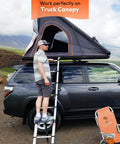 14 Inch 24 Pound Gas Struts Two Pack Smooth As Butter Lift Support For Truck Camper Shell.Tool Box usage with a man on a ladder.