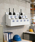 Wall Mount Walkie Talkie Holder With Heavy Duty Boss Grade Design And Number Labels Universal Two Way Radio Organizer