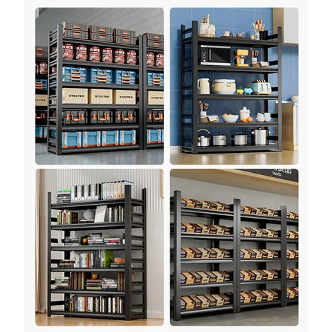 Built Like A Truck 6-Tier Garage Storage Rack, Heavy-Duty Steel Shelving Unit, Adjustable Heights, Odor-Free Thick Steel Boards, 35X16X77 Inches, Supports Up To 2400 Lbs, No Wobbles Allowed, Pro Setup