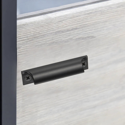 Window Sash Lift Handle 3 Inch 2 Pack Aluminum Alloy Finger Pulls For Sliding Windows Drawer Push Pull Handle With Screws Black on drawer