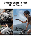 4K Camera Drone Bundle With Intelligent Flight Battery And Carrying Bag Foldable FPV GPS Drone For Adults Beginners And Pros launch steps