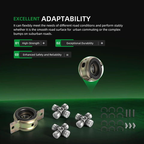 Heavy Duty Propeller Shaft Bearing Carrier And U Joint For Polaris Ranger Crew 900 1000 Xp 2014 To 2019 No Fuss Install Driveshaft Fix Built Tough As Nails For Smooth Trail Runs