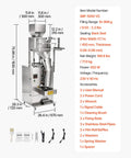 No Hassle Automatic Powder Filler And Bag Sealer dimensions and accessories for precision digital scale packing system.