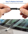 Hands holding the Dead Straight Four Meter Windshield Washer Hose Kit, showcasing flexible tubing installation on a windshield.
