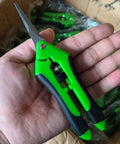 1 Pack Garden Scissors And Shears 6.4 Inch Steel Pruners For Plants Flowers Weeds Fruit Trees And Vegetables With Green Handle