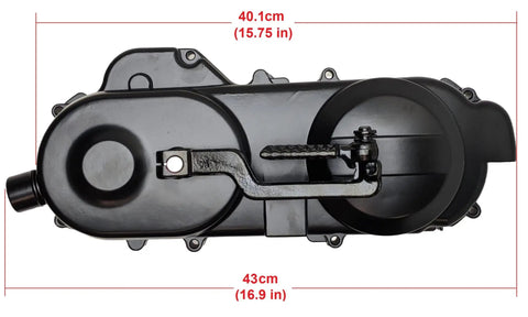 GY6 139QMB Kickstart Transmission Assembly With Drive Cover And Crankcase Internal Gears Complete 49cc 50cc Scooter Moped Replacement