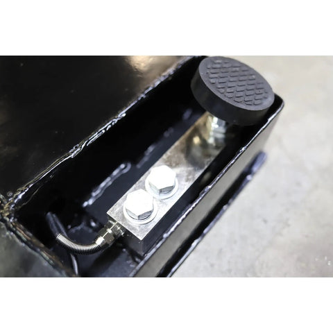 Close-up view of the Heavy Duty Industrial Floor Scale foot pedal and stainless steel components ensuring operational durability.