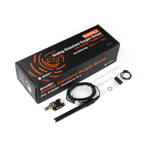Analog Dissolved Oxygen Sensor Kit With Galvanic Probe No Polarization Instant Read DO Meter for Arduino ESP32 and Raspberry Pi
